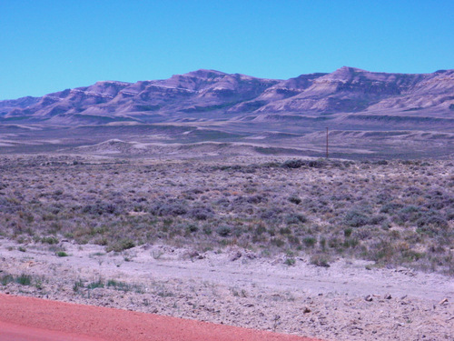 View Southwest; Interesting Geology.